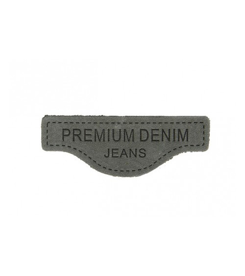 Genuine Leather Sew-on Badge G107 5.7x2.1cm