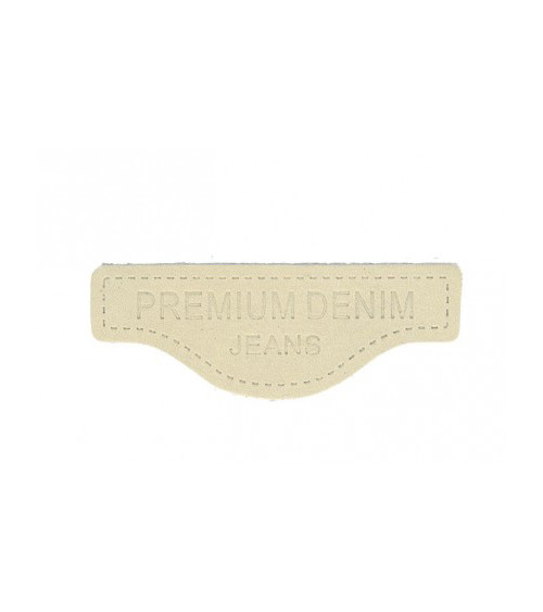 Genuine Leather Sew-on Badge G107 5.7x2.1cm