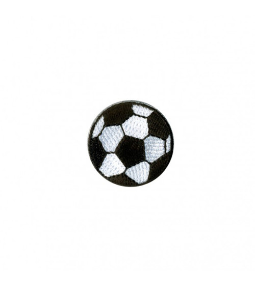 2.5cm soccer ball iron-on patch