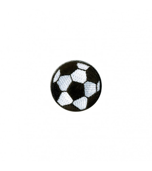 5cm soccer ball iron-on badge