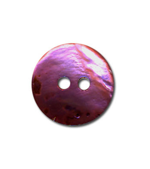 Plum-colored mother-of-pearl button