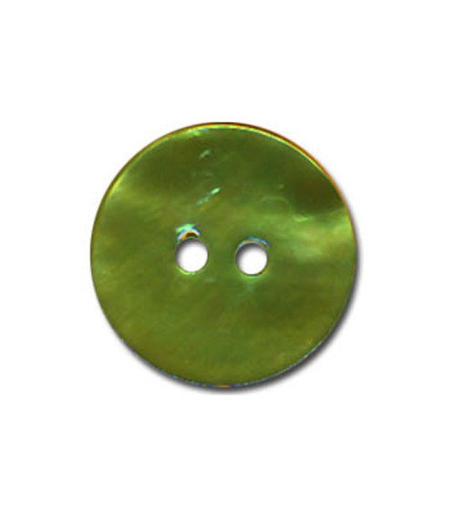 Jade-colored mother-of-pearl button