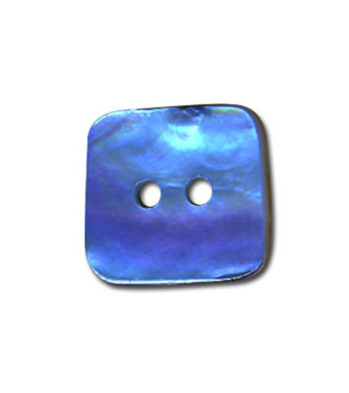 Square button in Turquoise mother-of-pearl