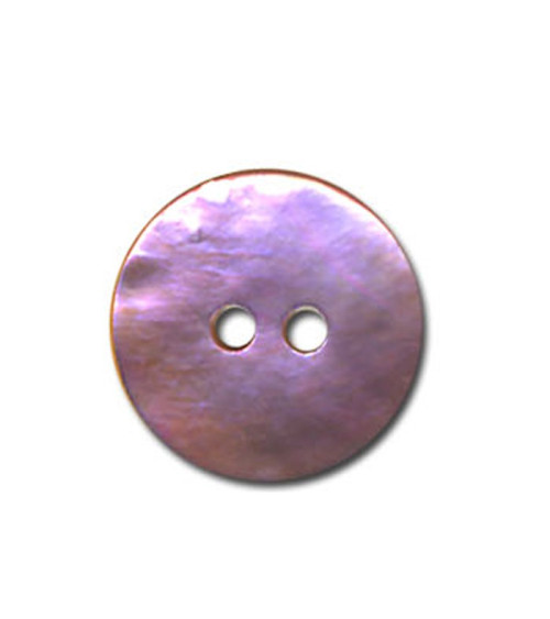 Flat mother-of-pearl button in Mauve color