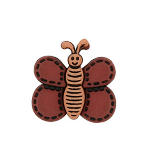 Hazelnut Butterfly Button