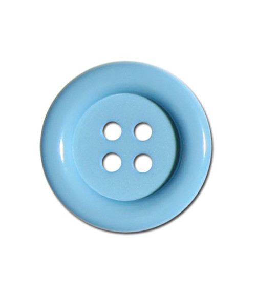 Clown button in baby blue color