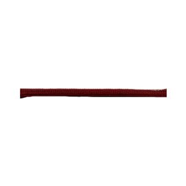 Bobine 50m queue de rat tubulaire polyester 5mm Bordeaux