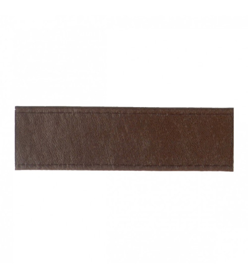 15m Floppy Faux Leather Strap 10mm Dark Brown