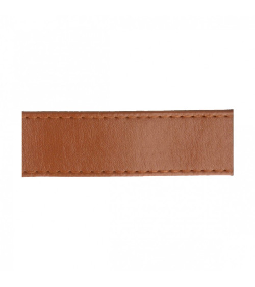 15m floppy disk faux leather strap 10mm Chocolate Brown