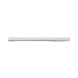 Bobine 50m queue de rat tubulaire polyester 5mm Blanc