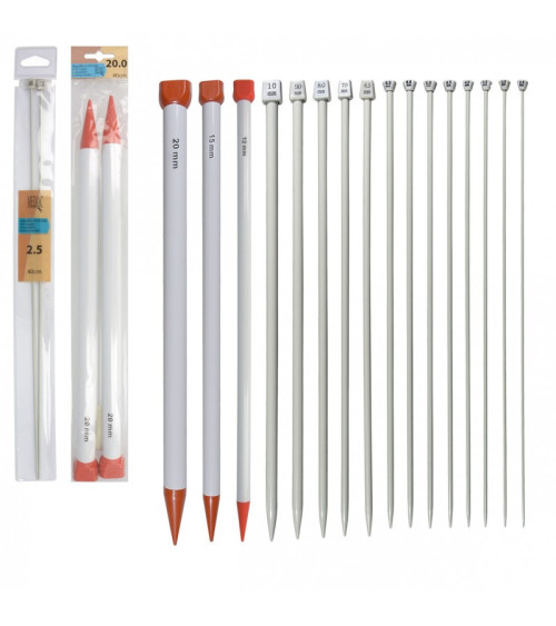 Aluminum knitting needles 40 cm