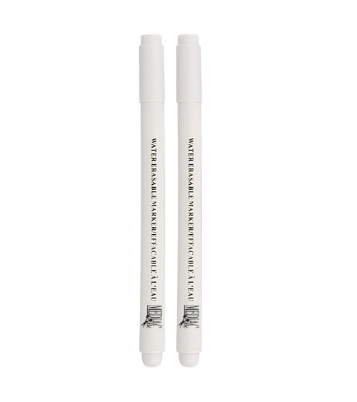 Pack of 2 white water-erasable pens