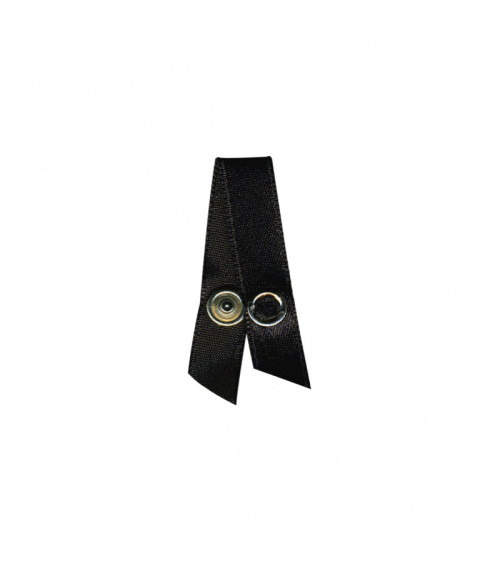 Set of 4 black suspender clips 9.5cm