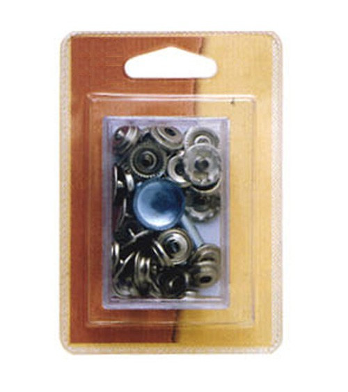 8 black 15mm snap fasteners and tool