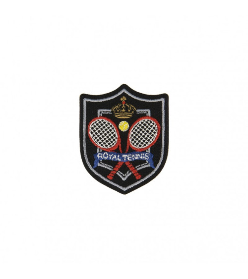 Iron-on sport and royal tennis badge 5.5x5cm