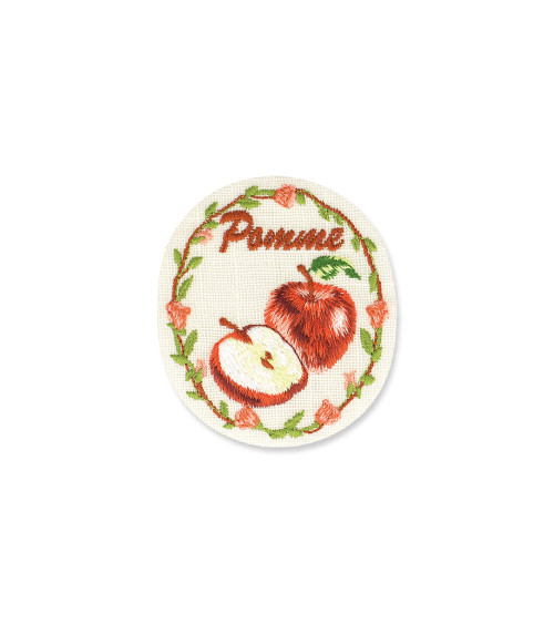 Apple iron-on badge 5x6cm