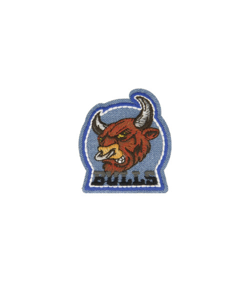 Jean bull iron-on badge 5cm