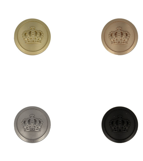 Crown metal button